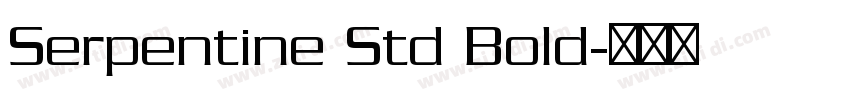 Serpentine Std Bold字体转换